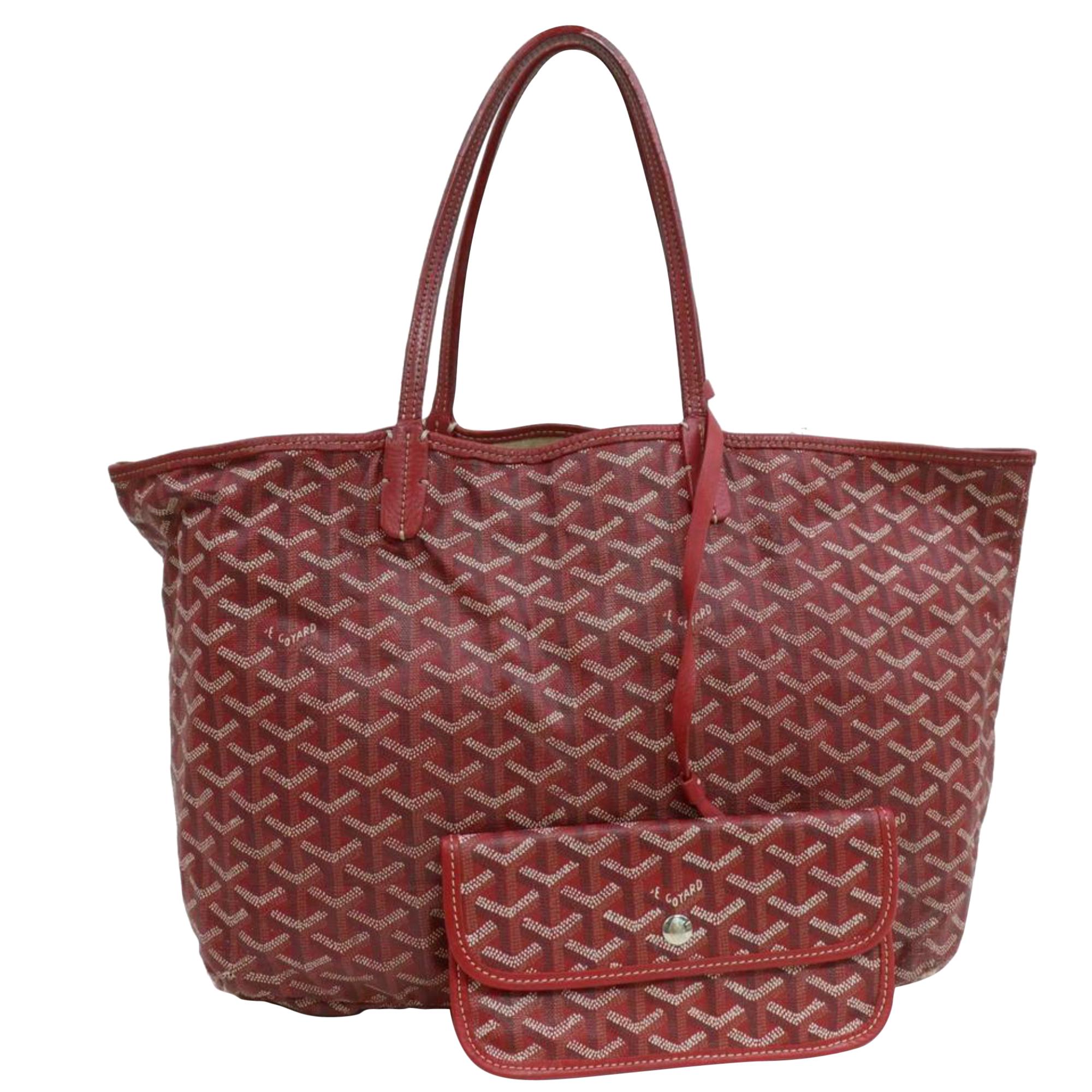 Goyard Style Luco Tote 120 Bordeaux detail 2