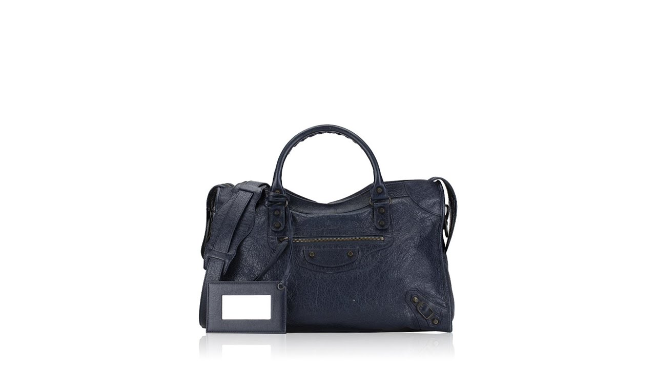 Balenciaga Style Classic Flap 34 Bleu Nuit detail 2
