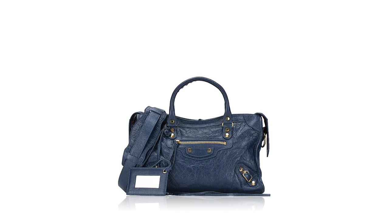 Balenciaga Style Classic Flap 34 Bleu Nuit detail 4