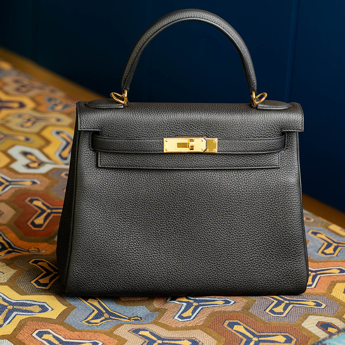 Dior Style Kelly-Style 28 37 Caviar Black detail 4