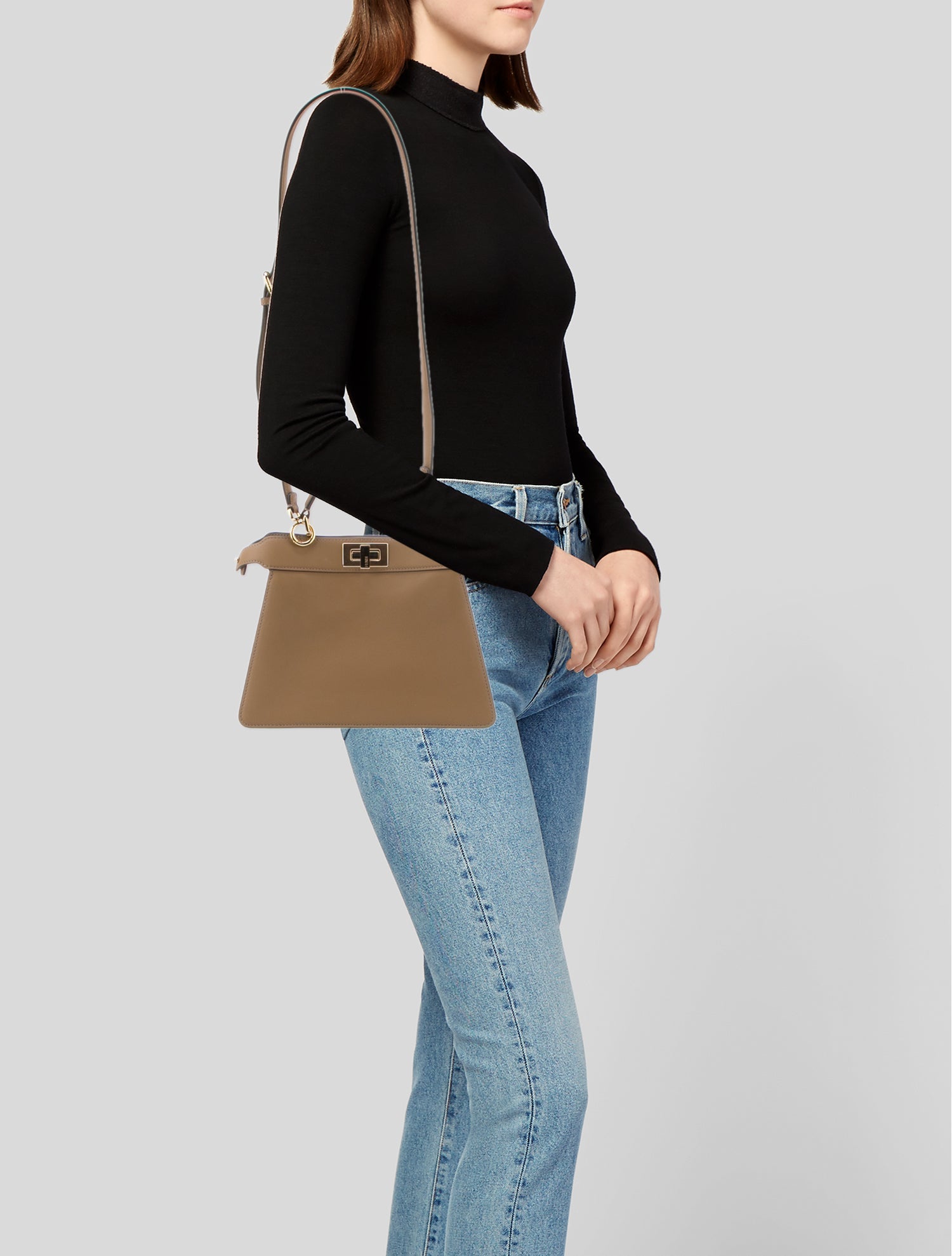 Celine Style Peekaboo Iseeu 38 Etoupe detail 3