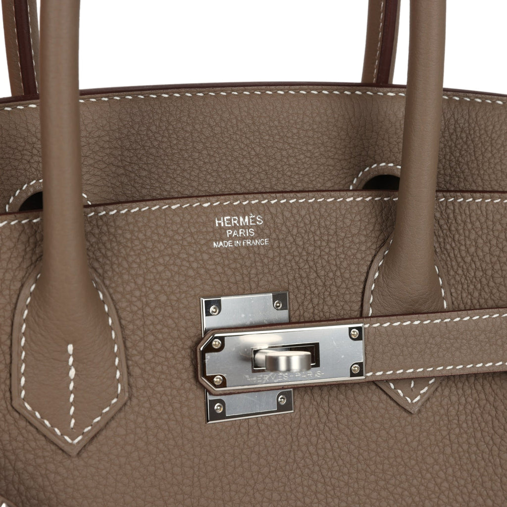 H Style Birkin-Style 30 Togo Etoupe detail 4