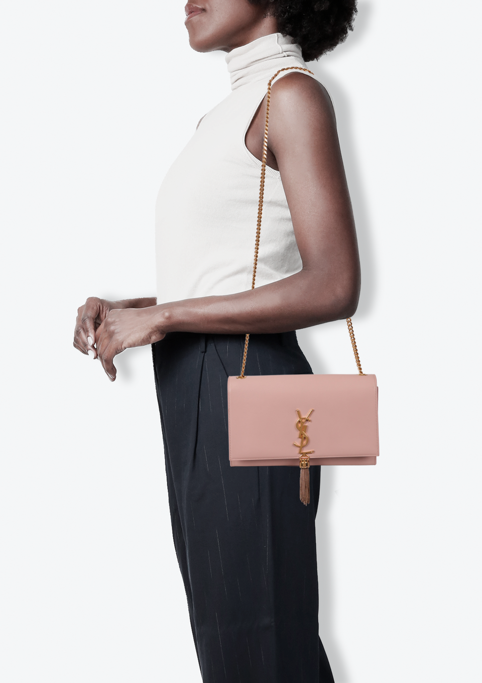 Fendi Style Kate Tassel 40 Rose Ballerine detail 4