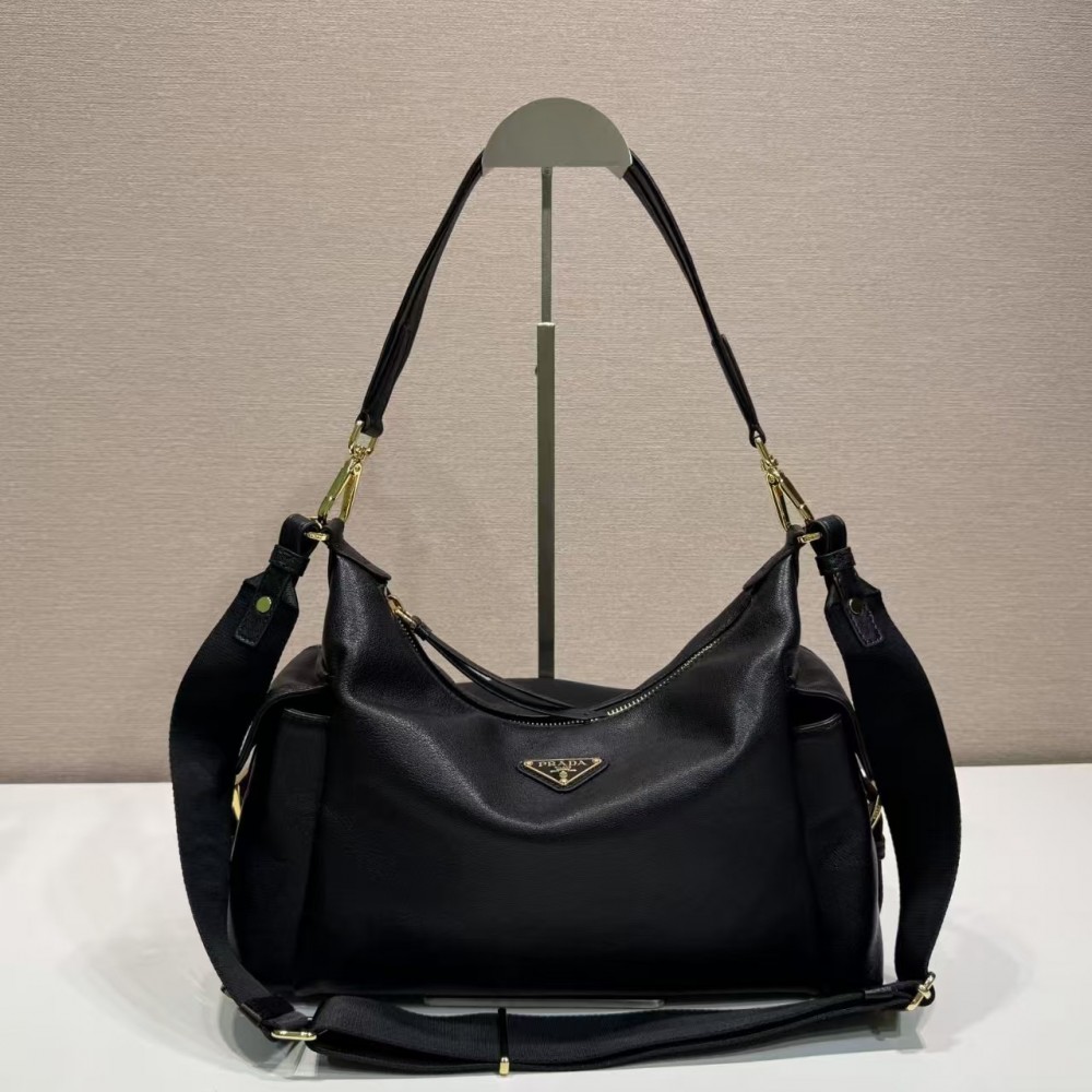 Prada Style Ava Strap 41 Caviar Black detail 4