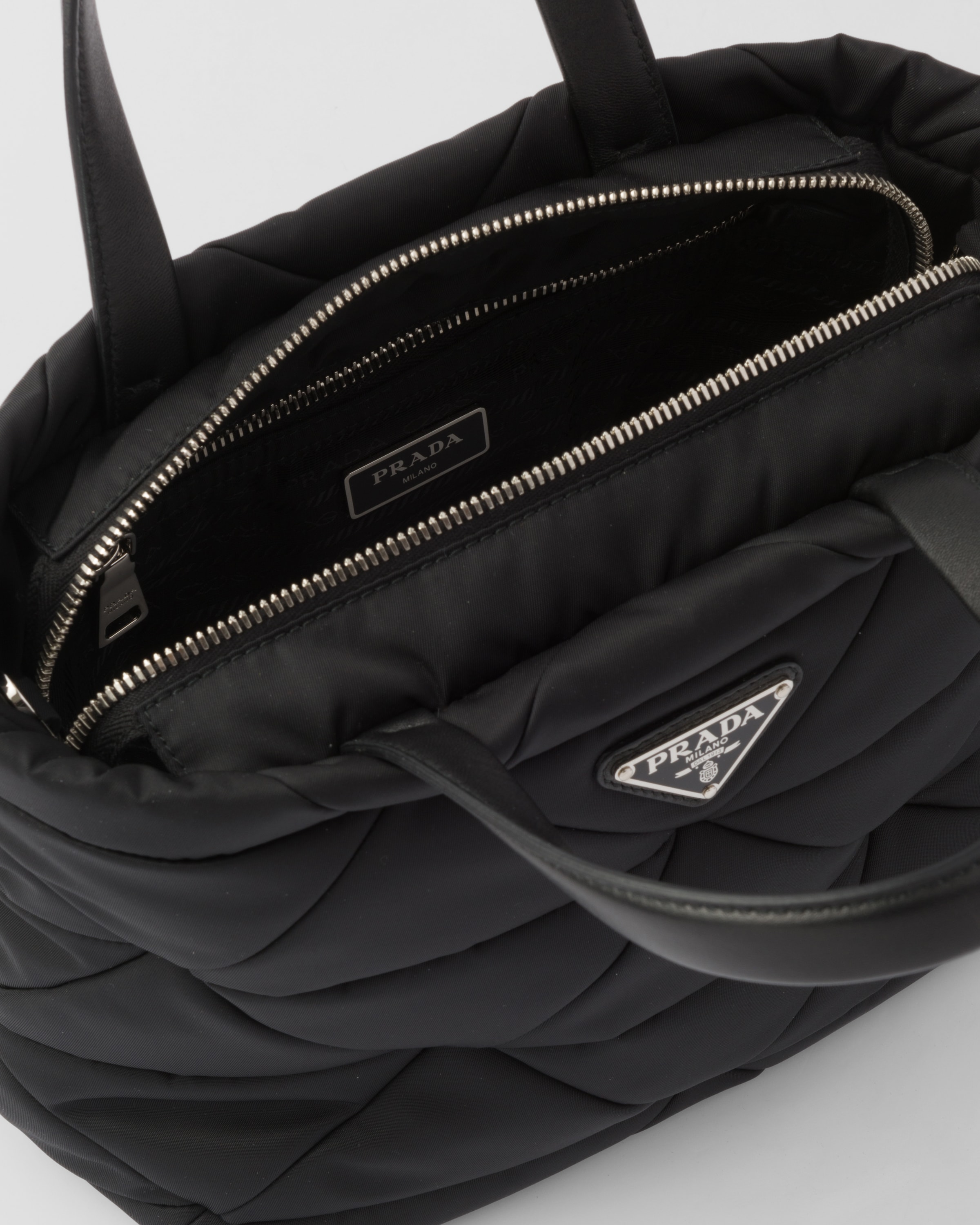 Prada Style Cassette Padded 43 Caviar Black detail 3