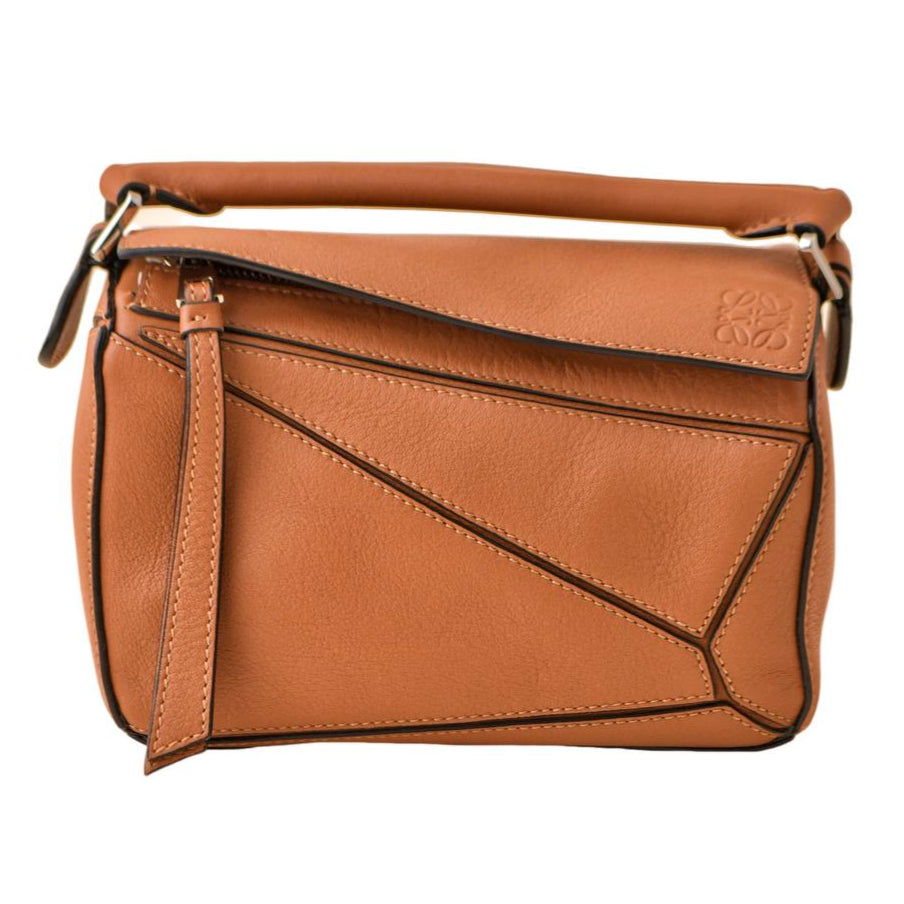 Loewe Style Puzzle Mini Crossbody Tan detail 2