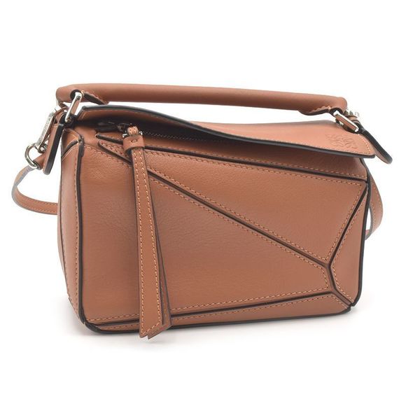 Loewe Style Puzzle Mini Crossbody Tan detail 3