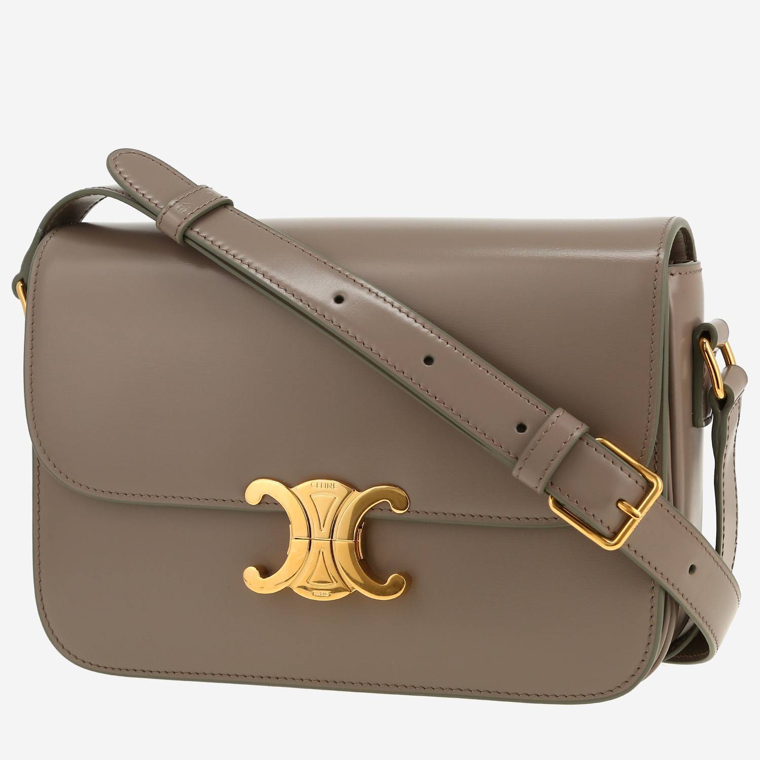 Celine Style Triomphe Teen 60 Etoupe detail 2