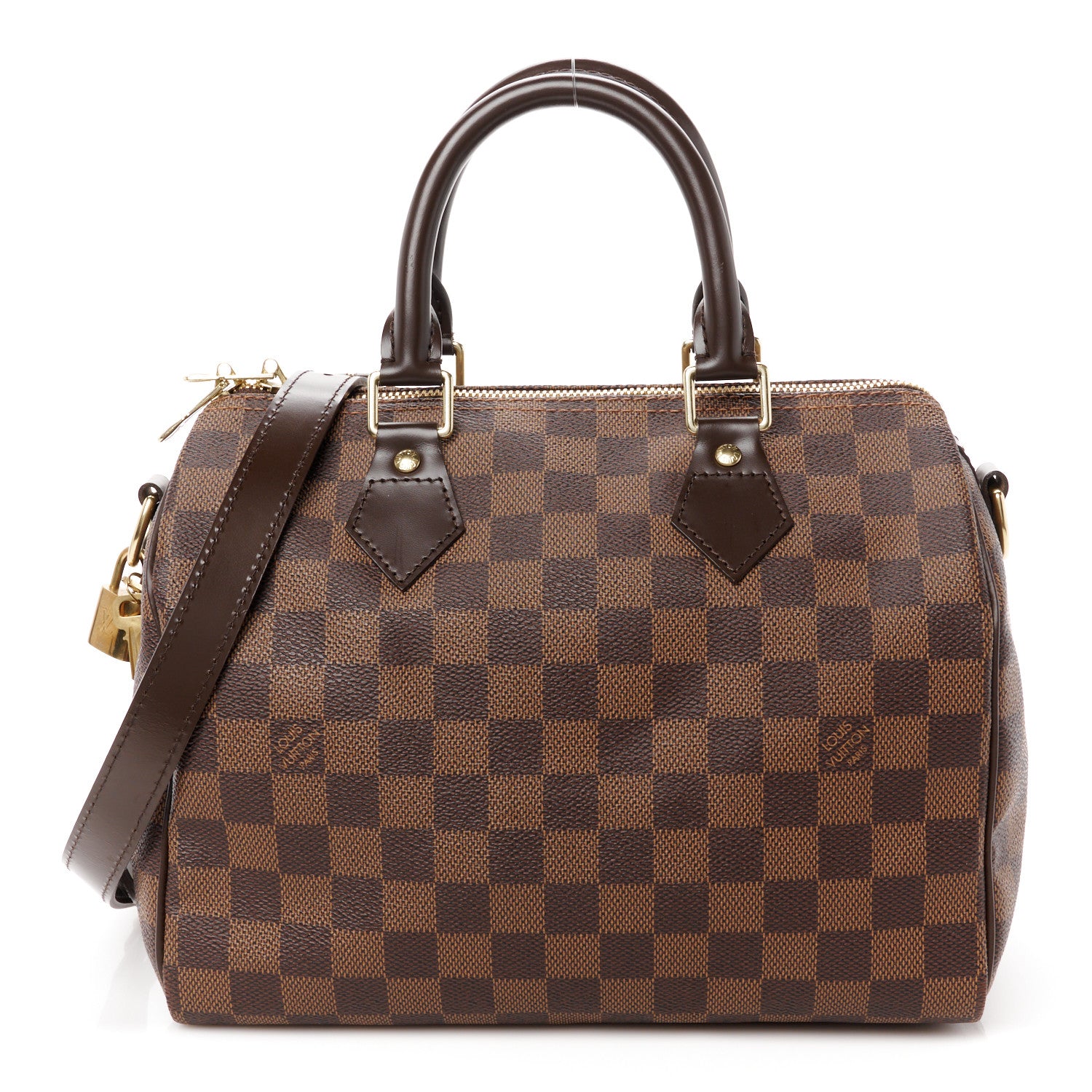 LV Style Damier Speedy 67 Cognac detail 2