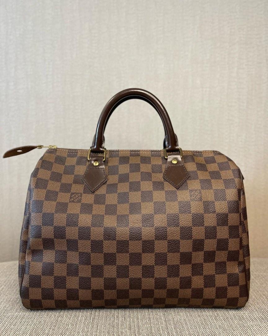 LV Style Damier Speedy 67 Cognac detail 3