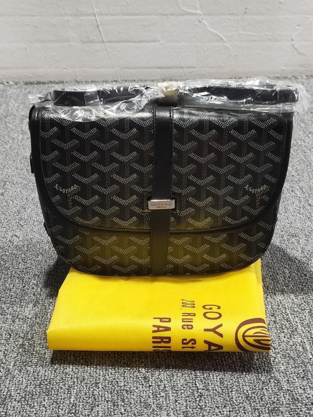 Goyard Style Saddle Bag 69 Almond detail 3