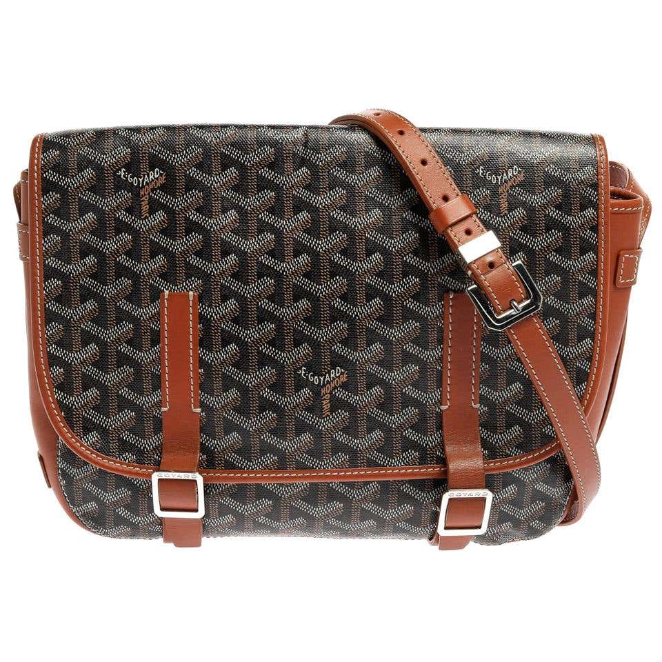 Goyard Style Saddle Bag 69 Almond detail 4