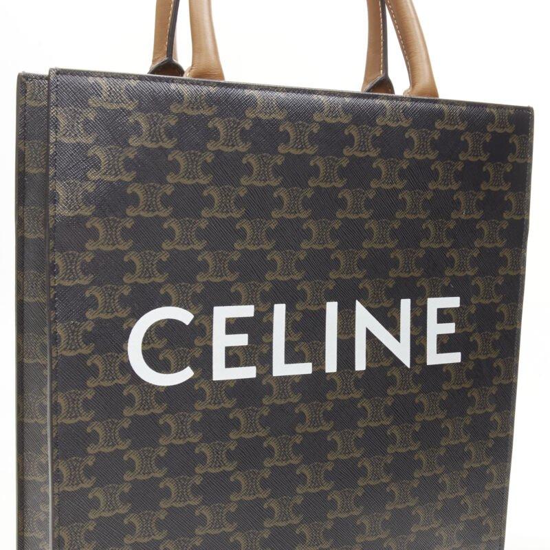 Celine Style Cabas 16 72 Brown Monogram detail 3