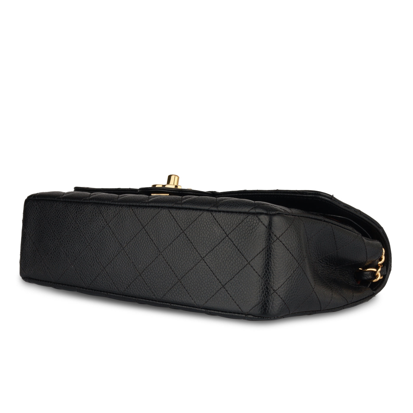 LV Style Classic Flap 78 Caviar Black detail 3