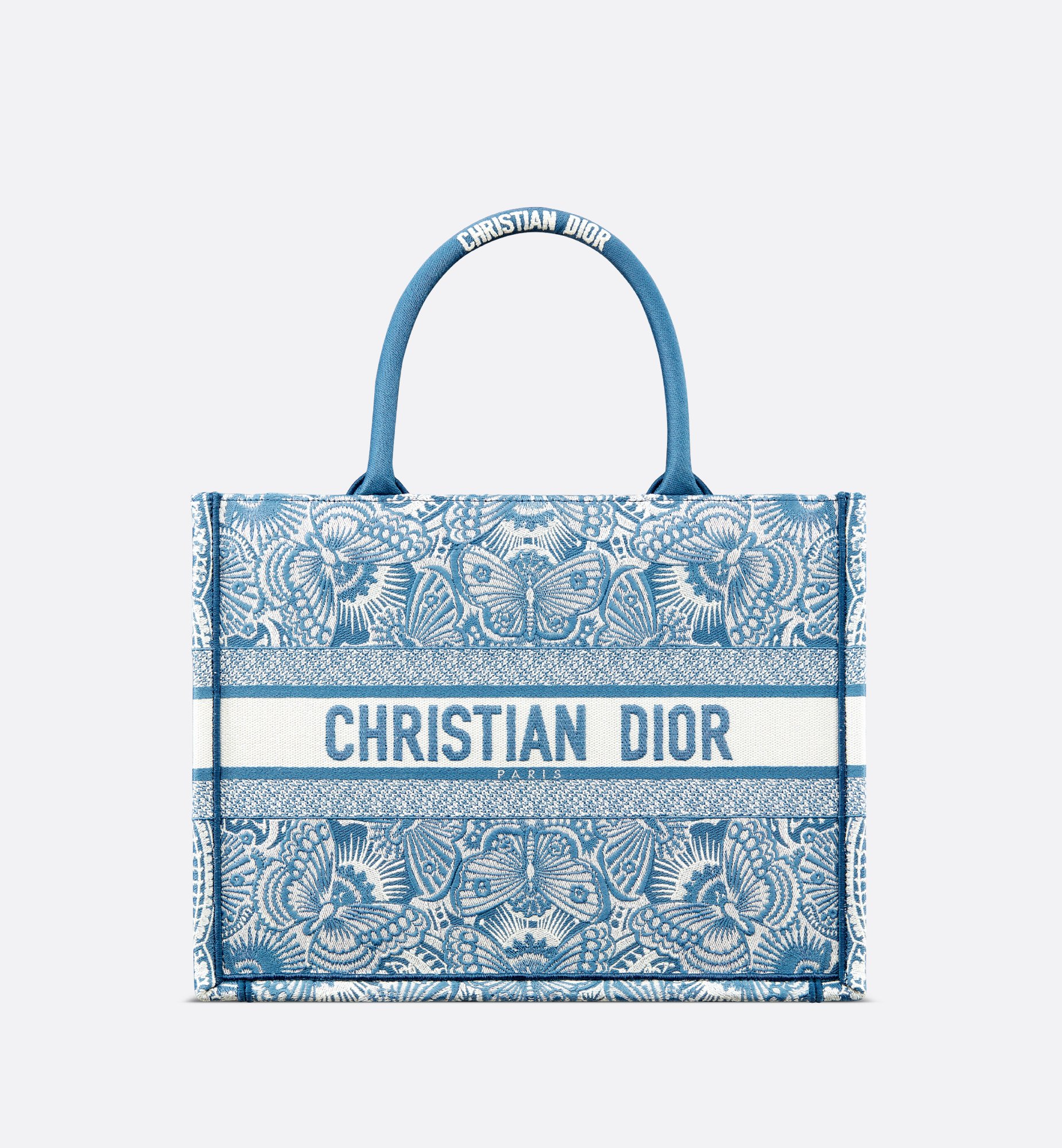 Dior Style Saint Louis Tote 82 Bleu Nuit detail 3