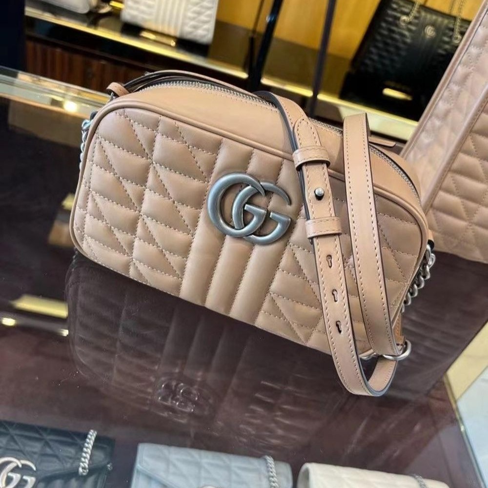Celine Style GG Marmont 90 Almond detail 2