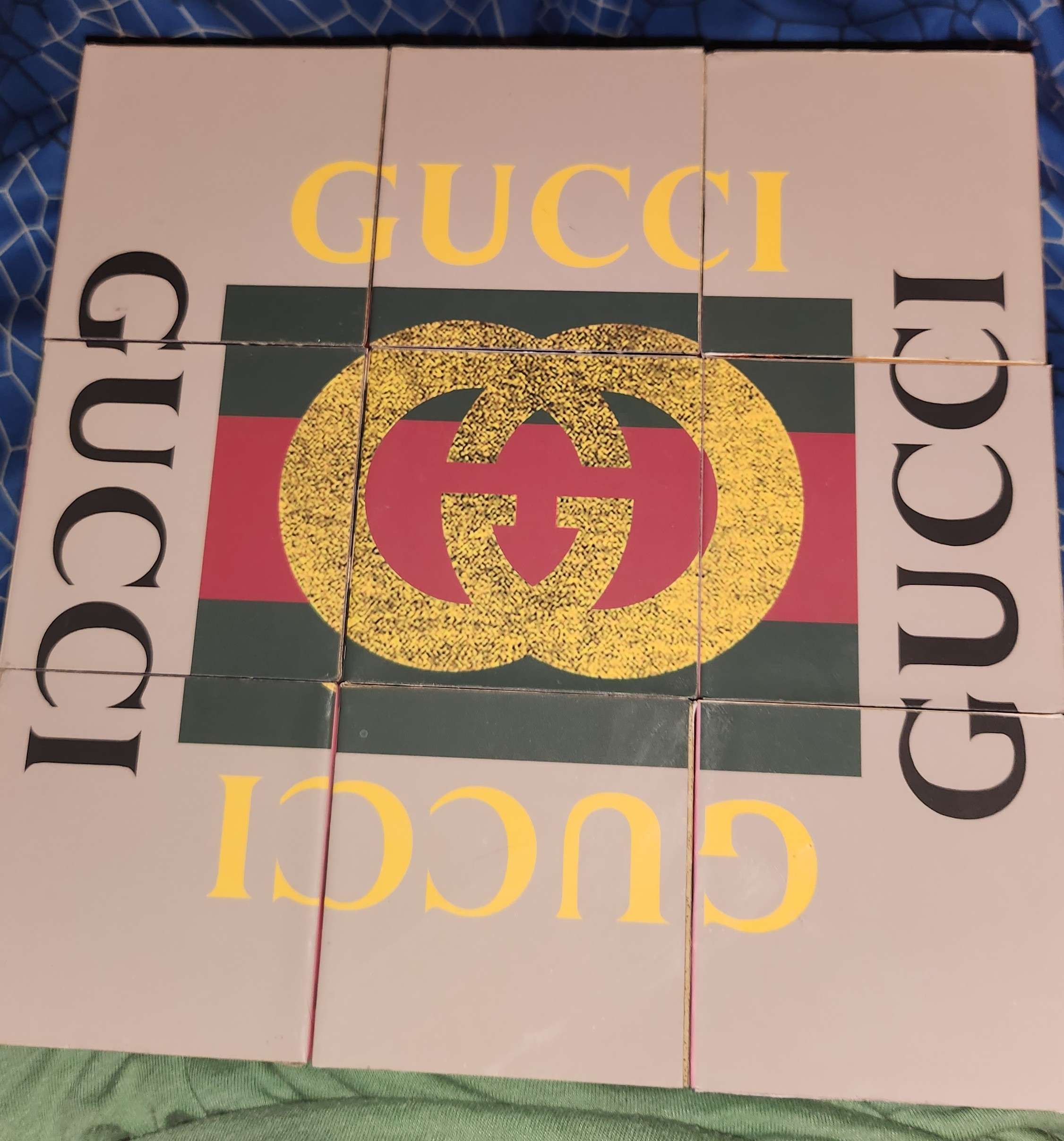 Gucci Style Puzzle Small 93 Bleu Nuit detail 2