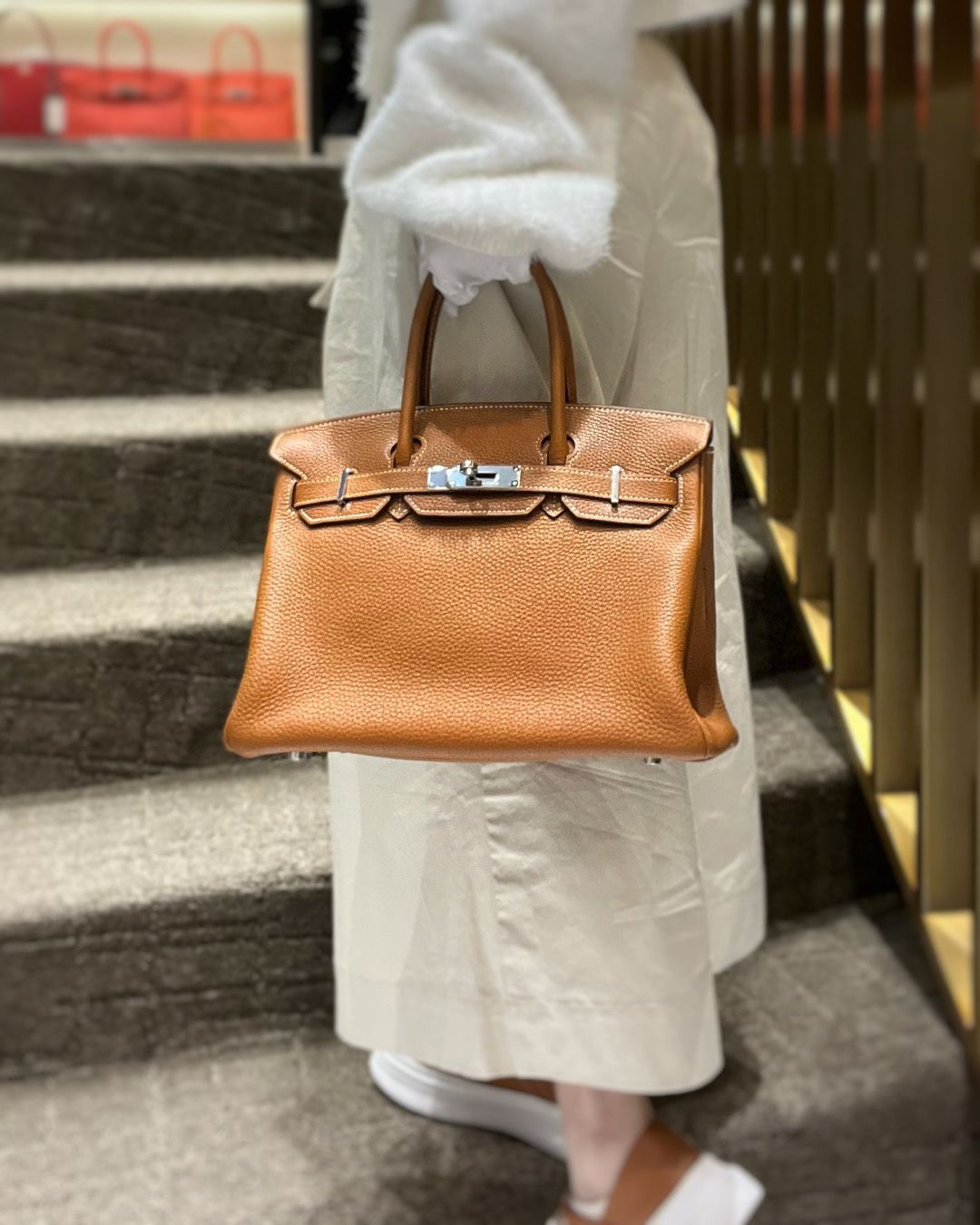 Dior Style Birkin-Style 25 99 Brown Monogram detail 2