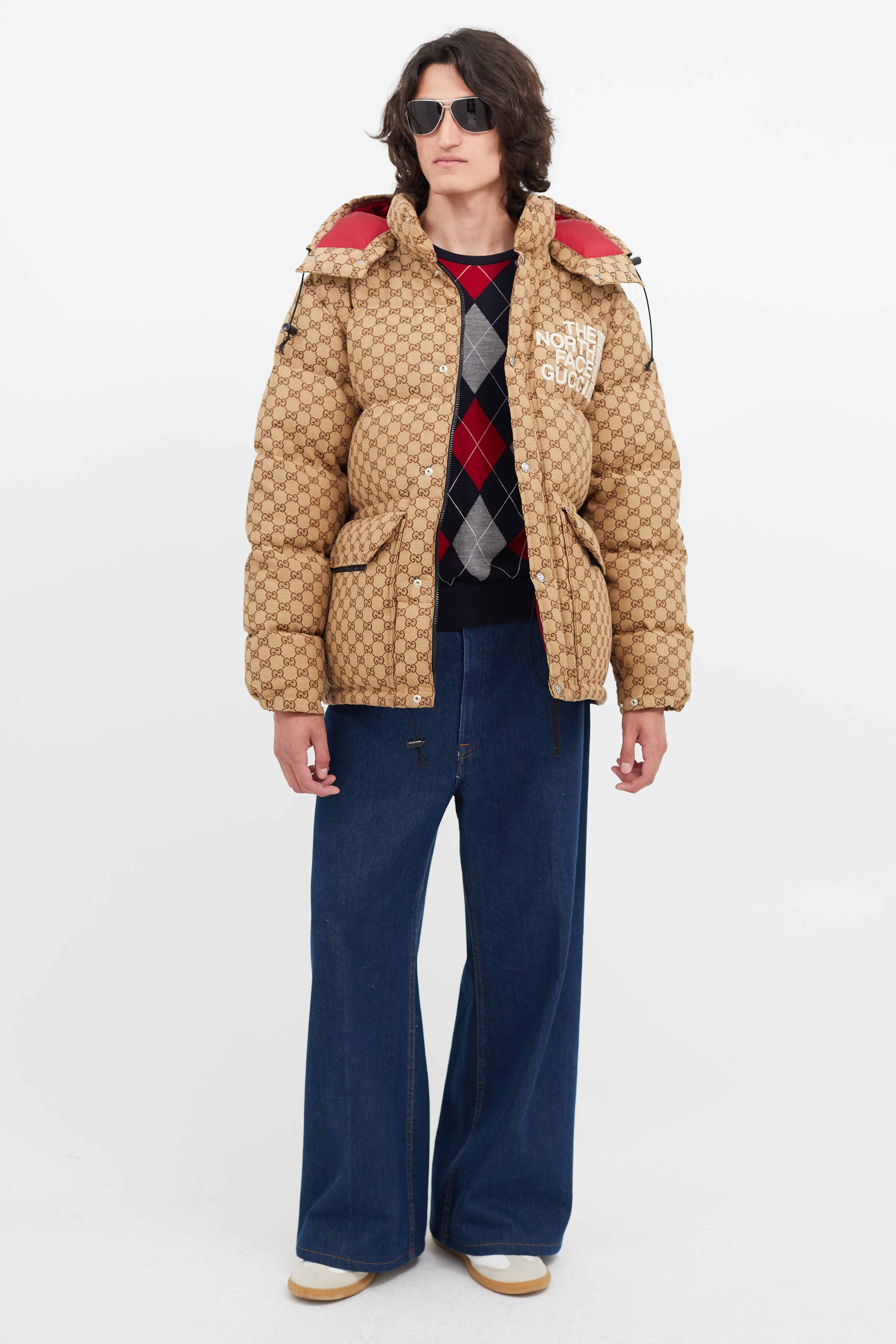 Gucci Style Loulou Puffer 112 Brown Monogram detail 2