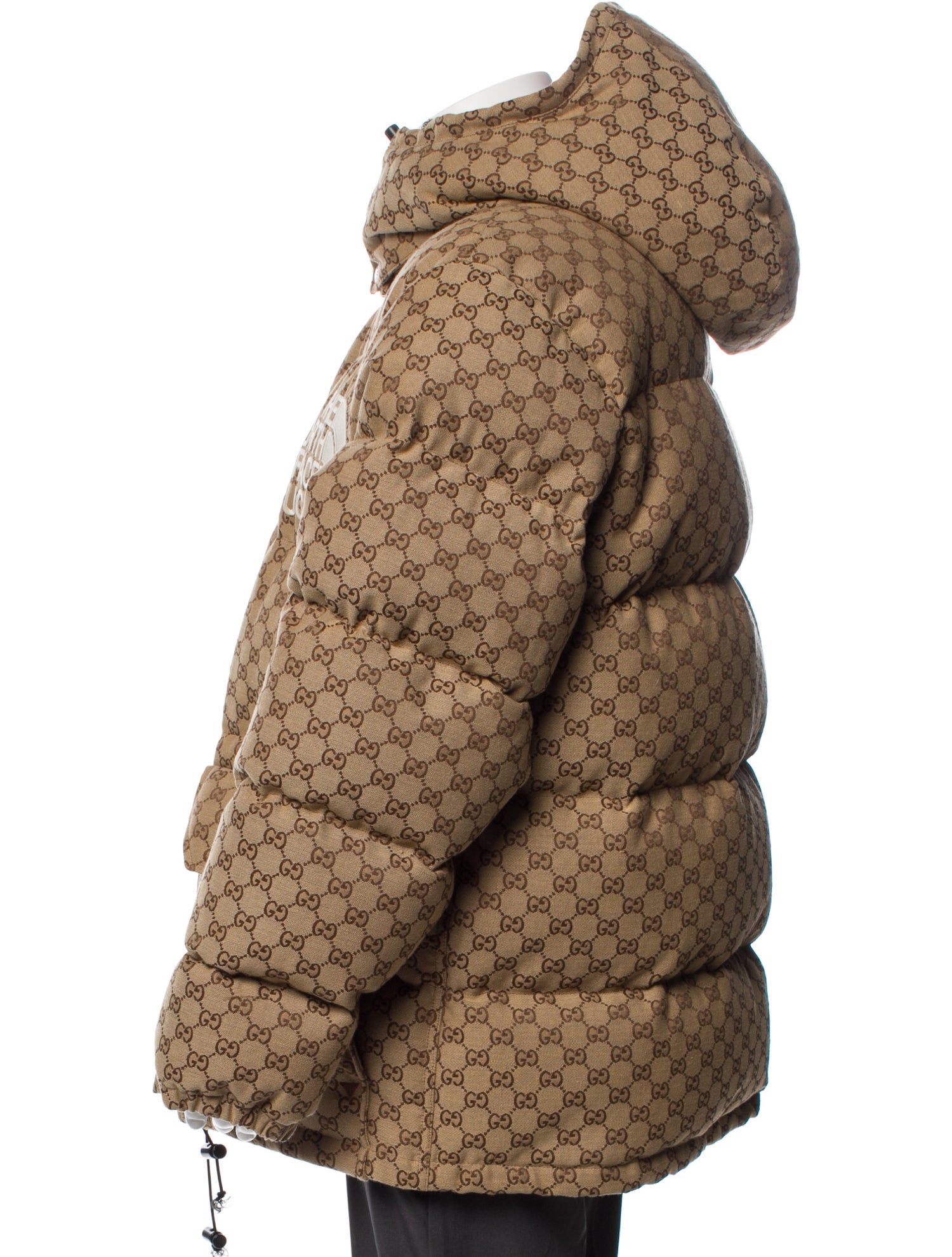 Gucci Style Loulou Puffer 112 Brown Monogram detail 4
