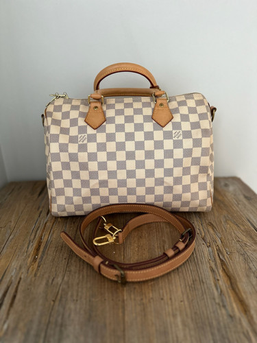 Fendi Style Damier Speedy 183 Ivory detail 2