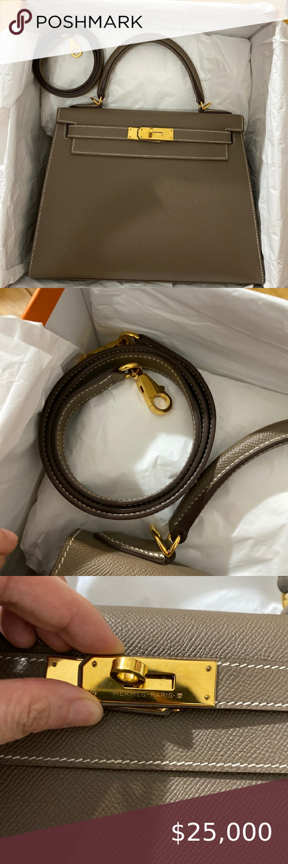 Loewe Style Saddle Bag 124 Almond detail 4