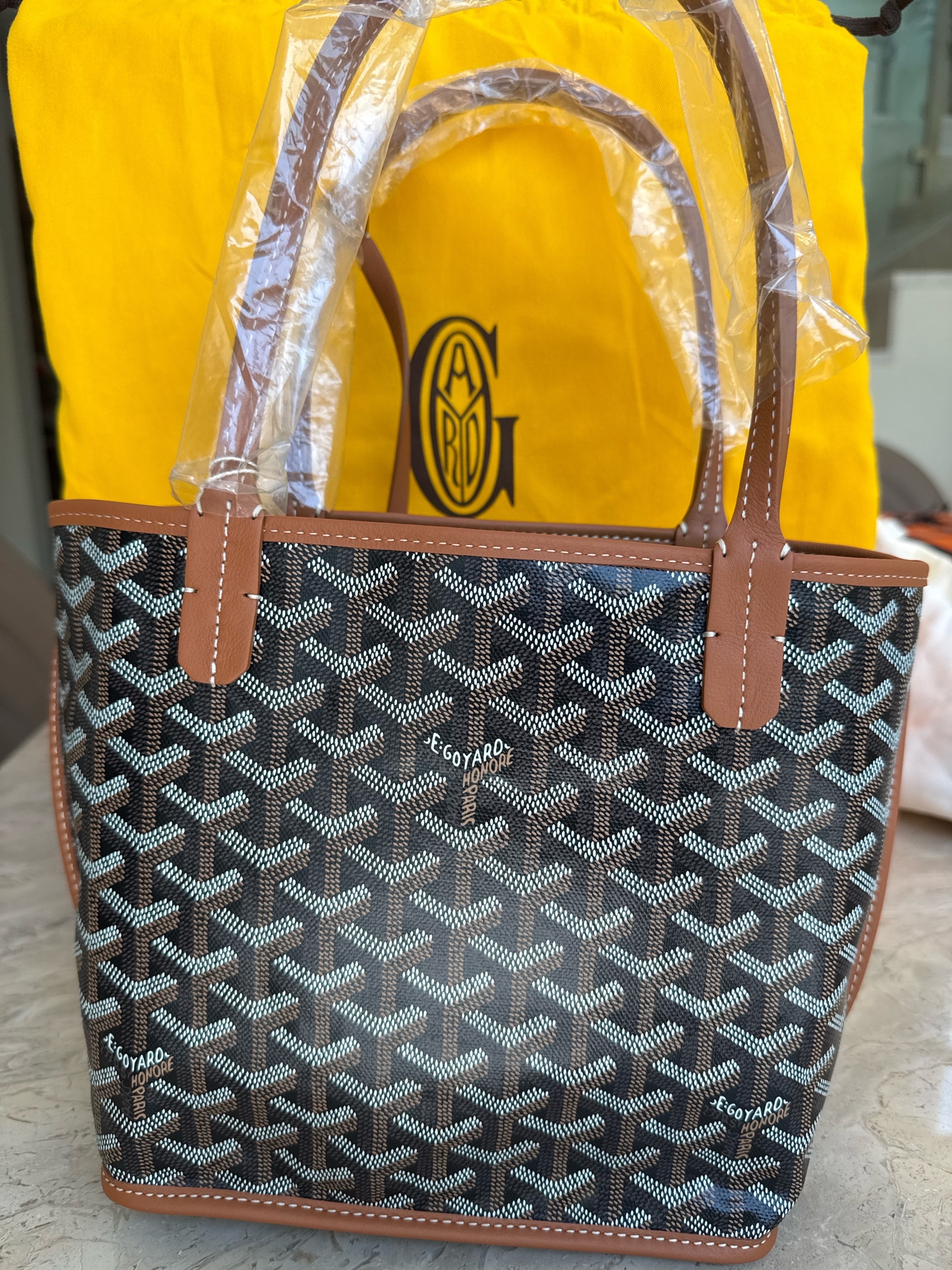 Goyard Style Anjou Mini 125 Fondant detail 2