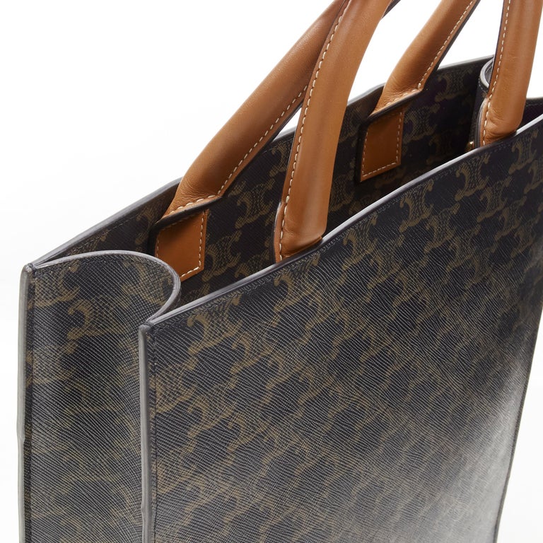 Celine Style Book Tote 246 Brown Monogram detail 2
