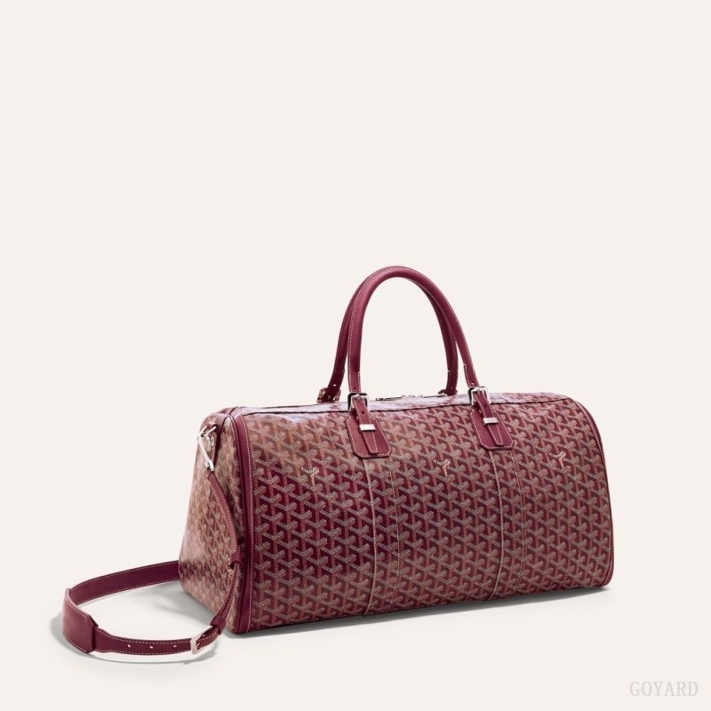 Goyard Style Damier Speedy 146 Bordeaux detail 2