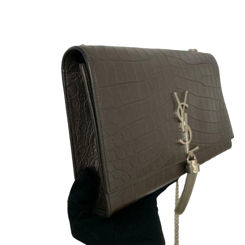 Bottega Style Kate Tassel 153 Brown Monogram detail 4