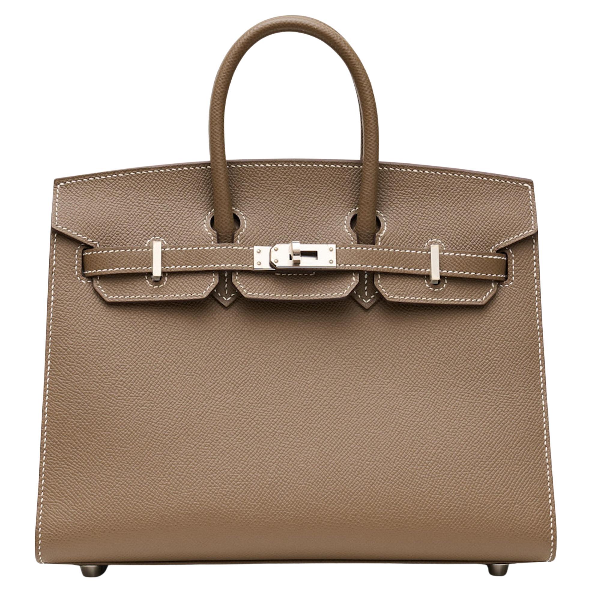 Bottega Style Birkin-Style 25 159 Etoupe detail 4