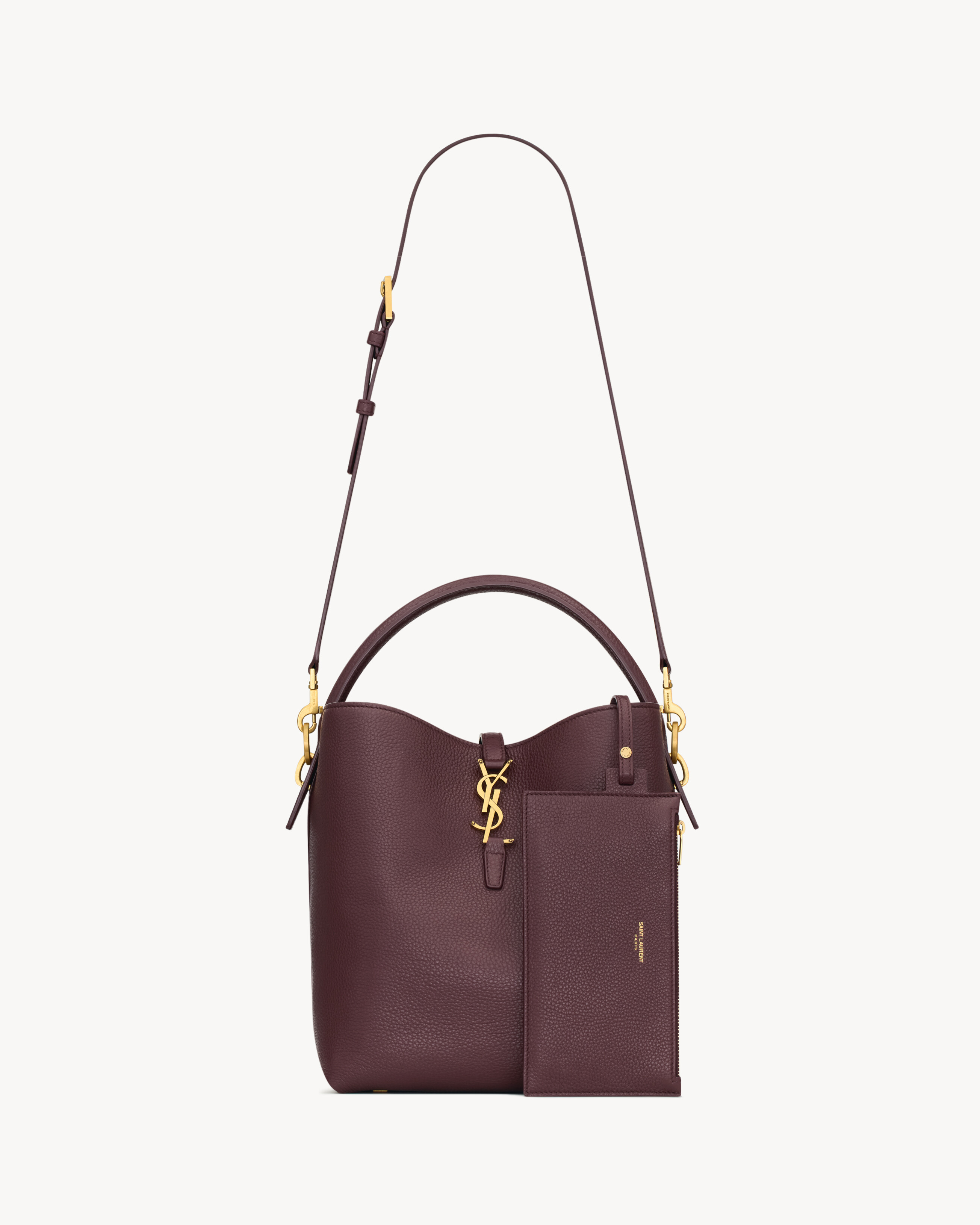 YSL Style Triomphe Teen 163 Bordeaux detail 3
