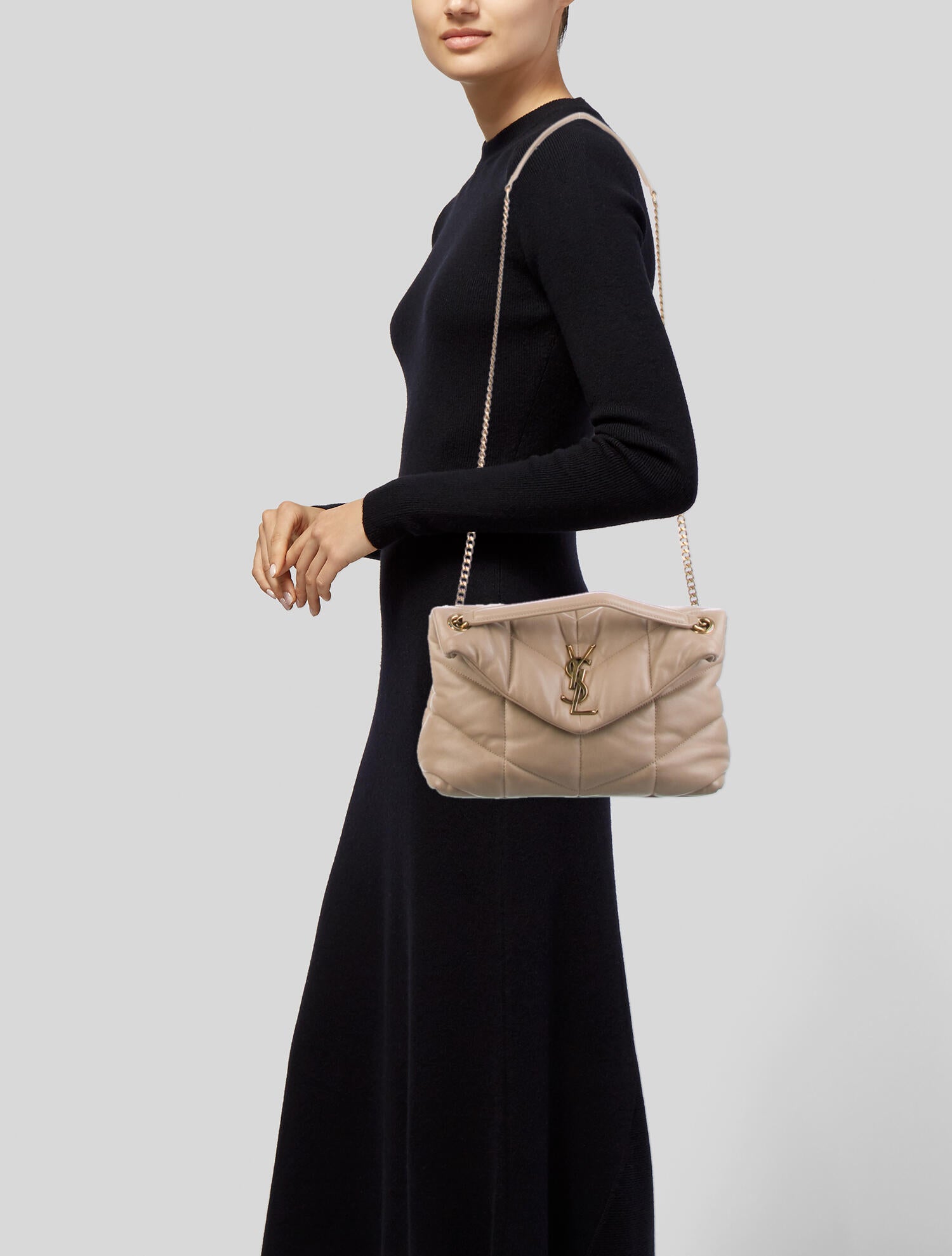 Celine Style Loulou Puffer 164 Beige detail 4