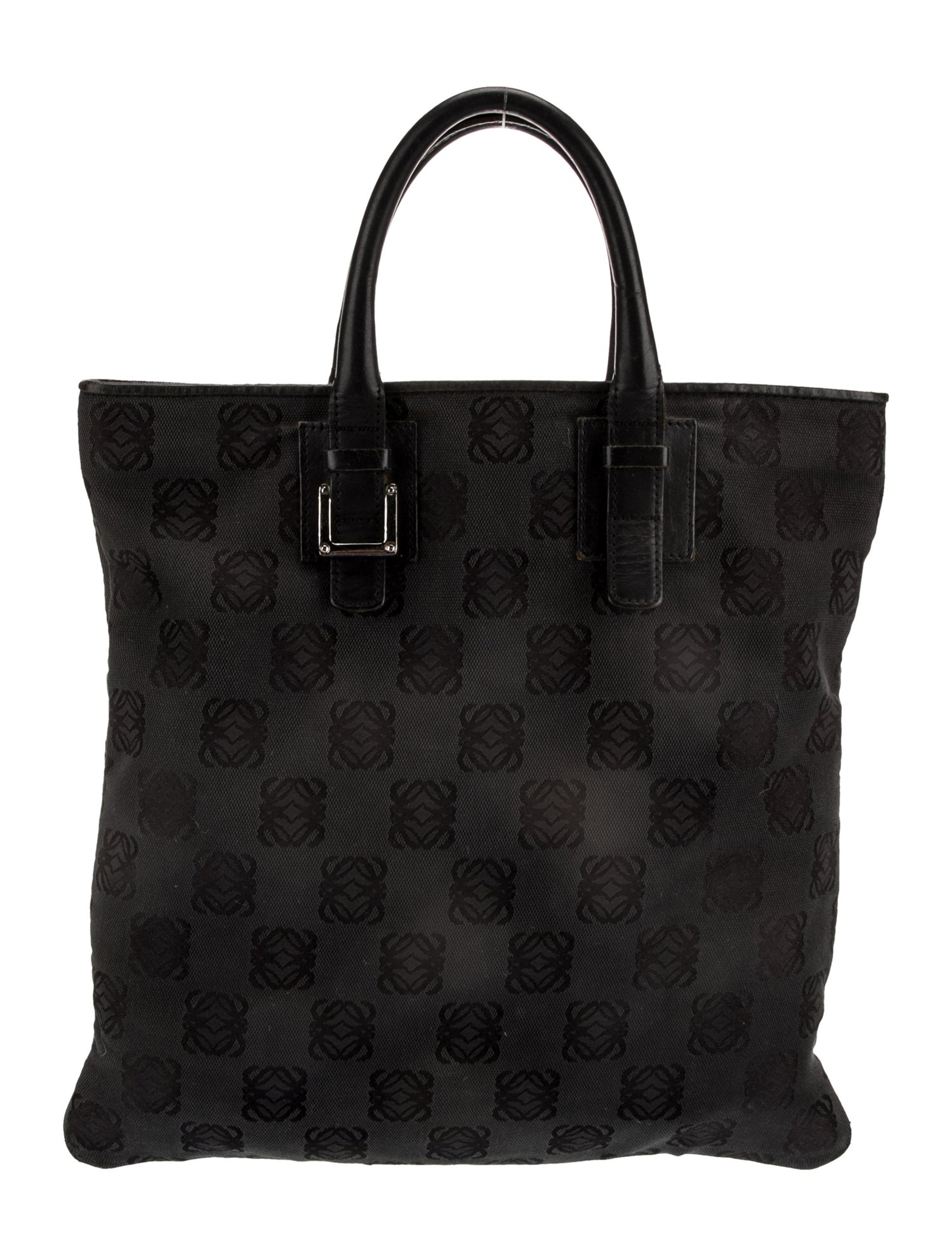 Loewe Style Monogram Tote 167 Nero detail 3