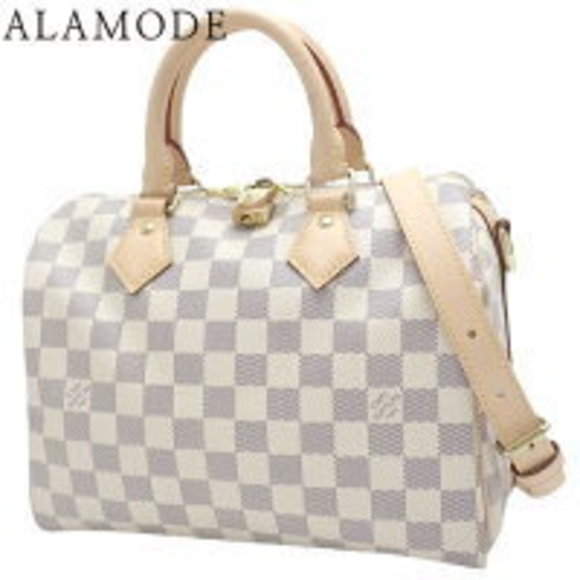LV Style Damier Speedy 172 Ivory detail 4