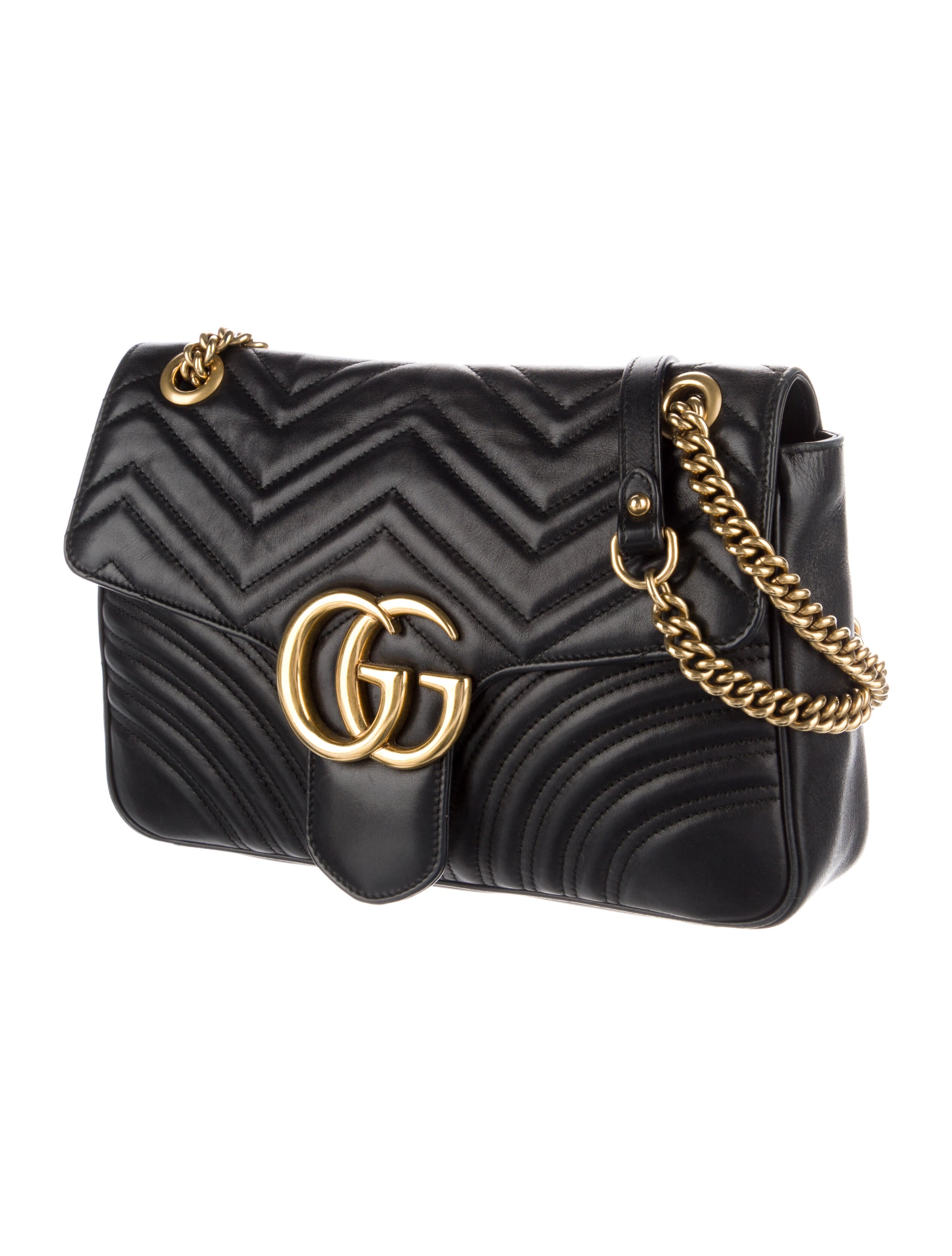 Gucci Style Marmont Matelassé Medium Black detail 3