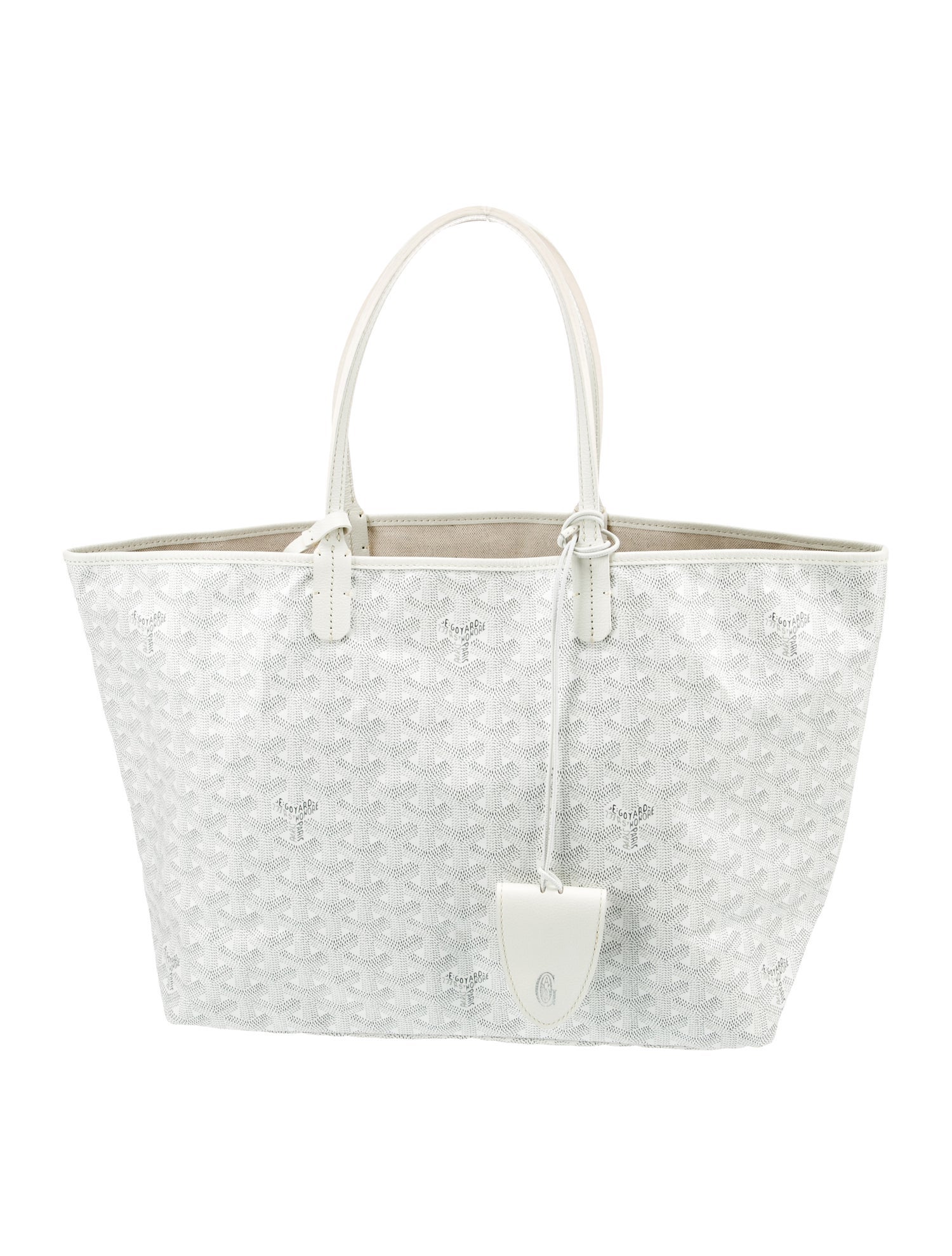 Goyard Style Book Tote 182 Ivory detail 4