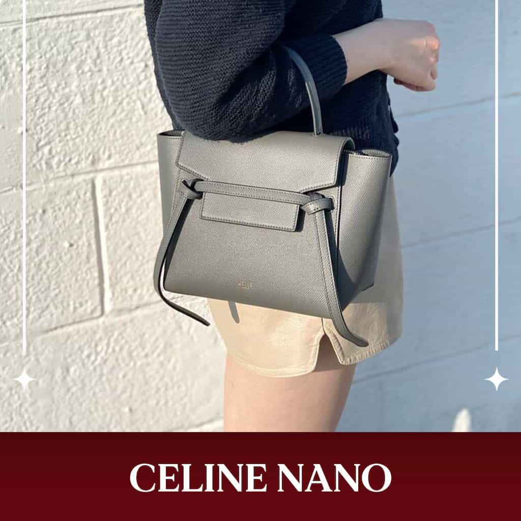 Celine Style Hammock Nano 185 Fondant detail 3