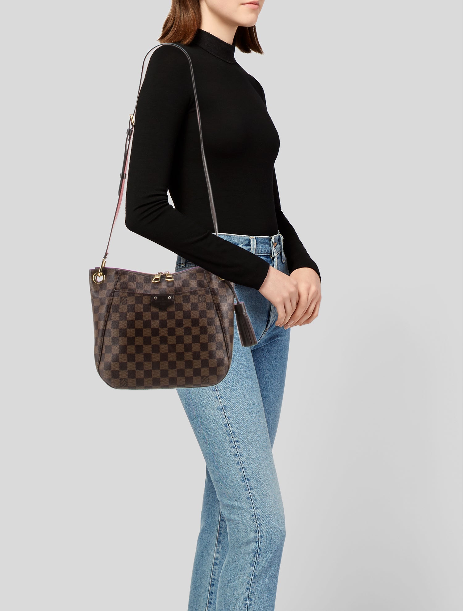 LV Style Lady D-Lite 192 Damier Ebene detail 4