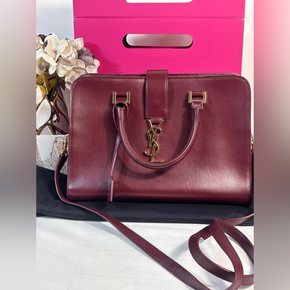 YSL Style Saint Louis Tote 193 Bordeaux detail 3
