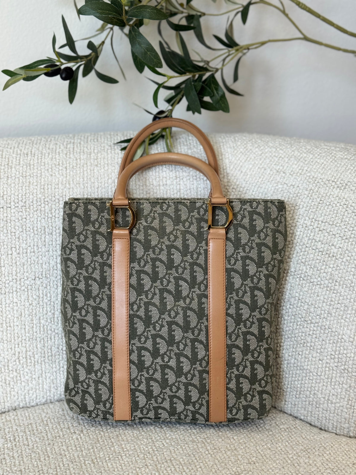 Dior Style Luco Tote 197 Olive detail 4