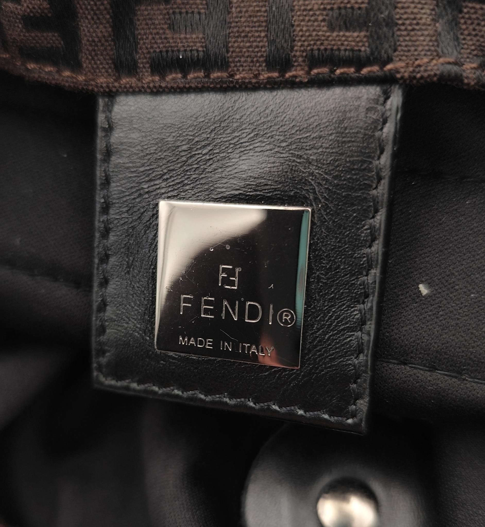 Fendi Style Andiamo 198 Brown Monogram detail 2