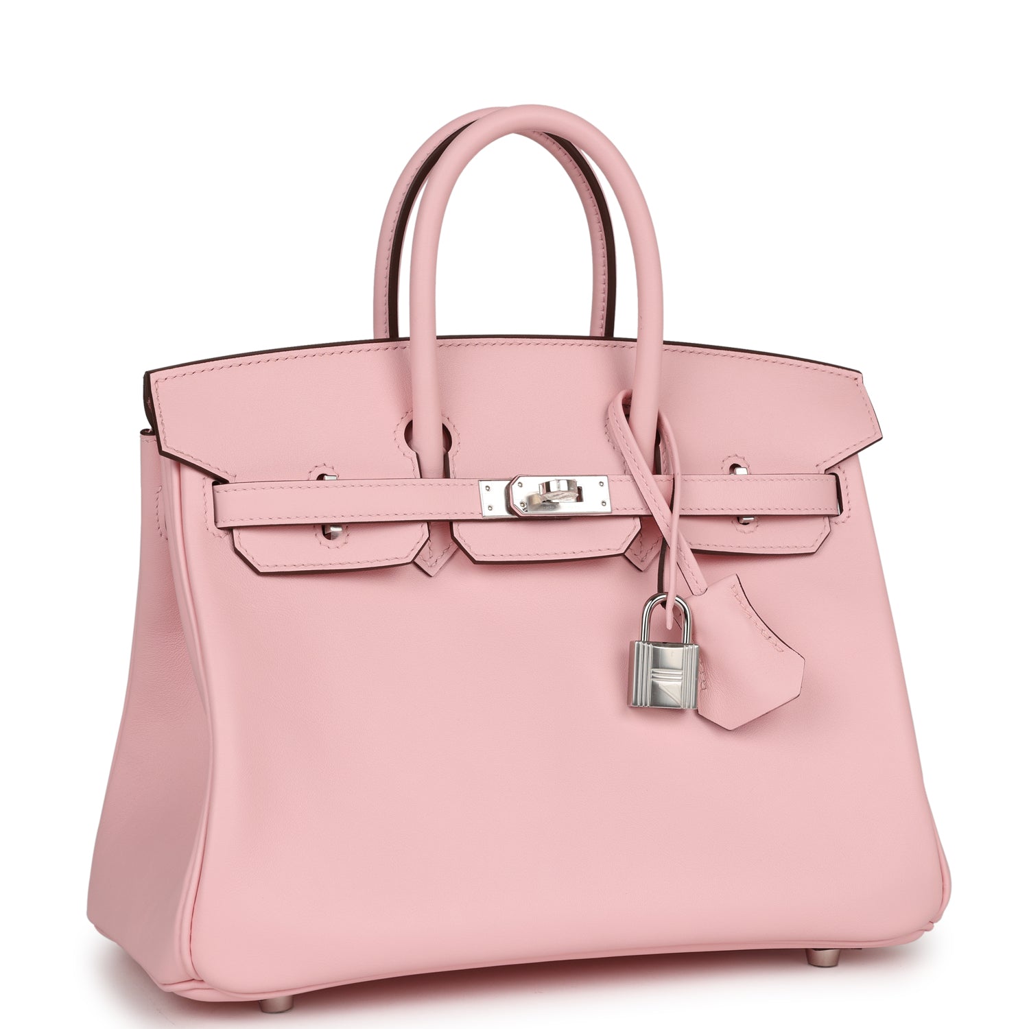 H Style Birkin-Style 25 201 Rose Ballerine detail 2