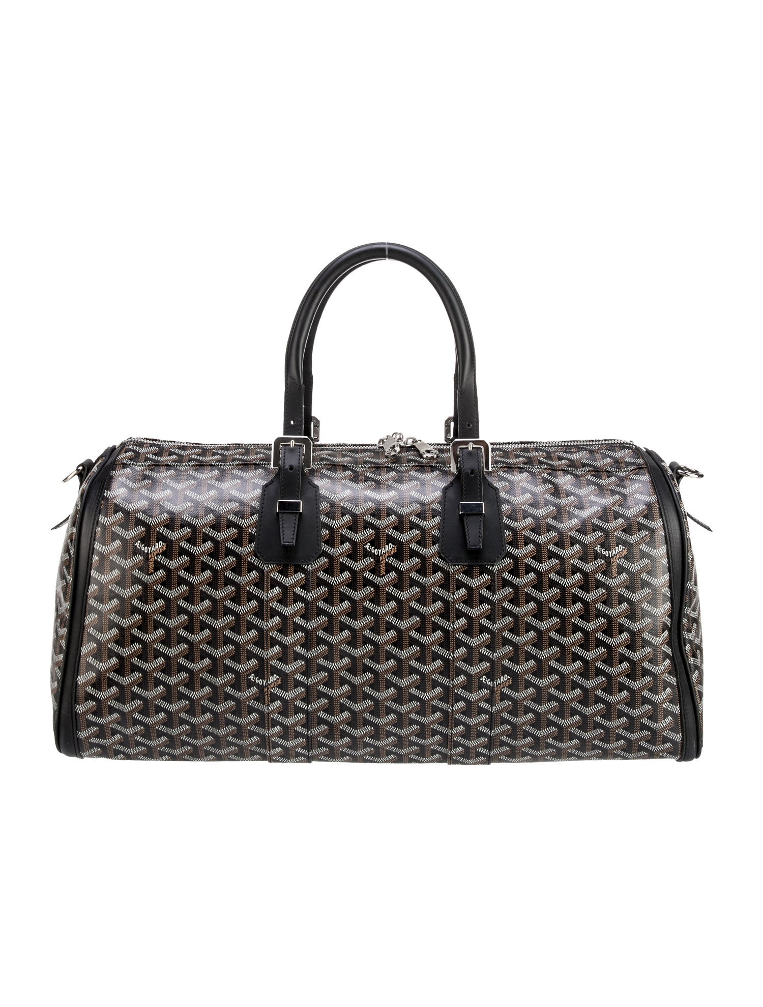 Goyard Style Damier Speedy 205 Ivory detail 3