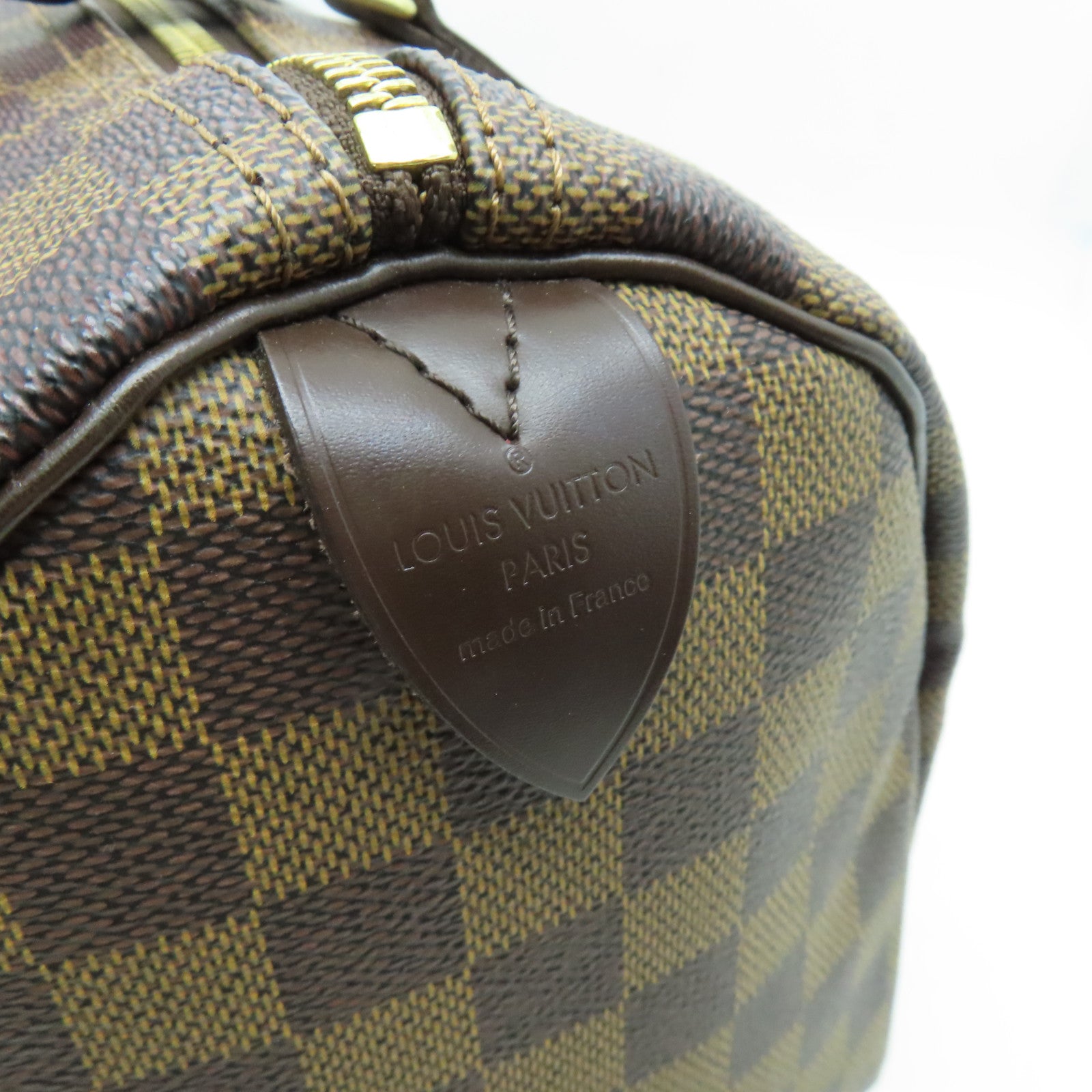 LV Style Damier Speedy 206 Olive detail 4