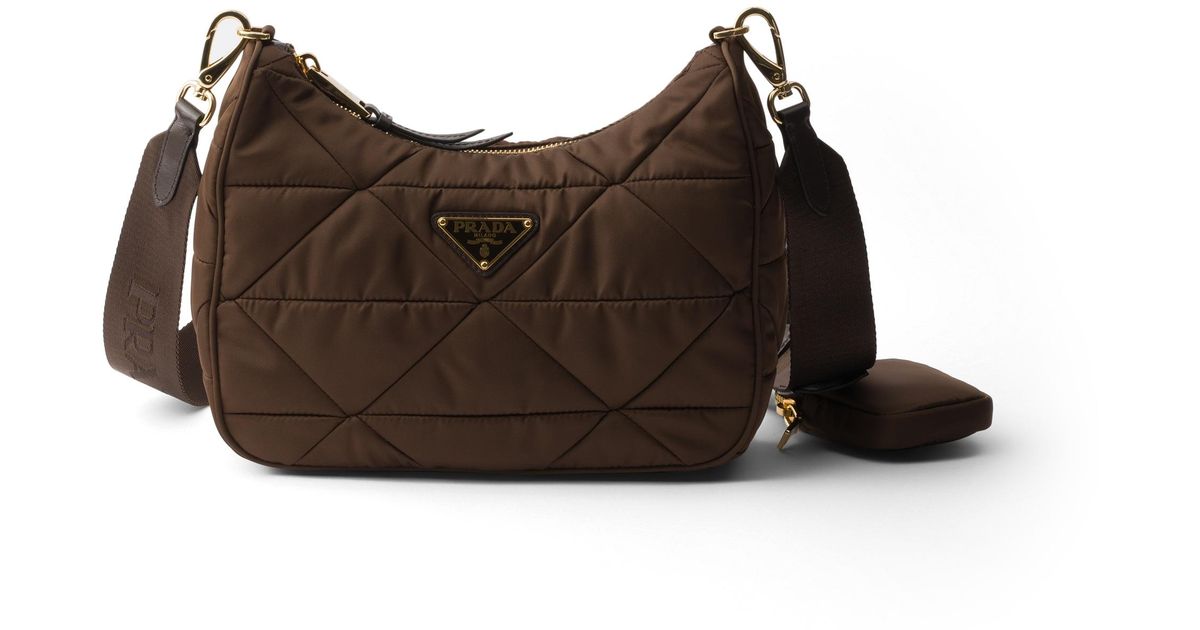 Prada Style Cassette Padded 233 Brown Monogram detail 2