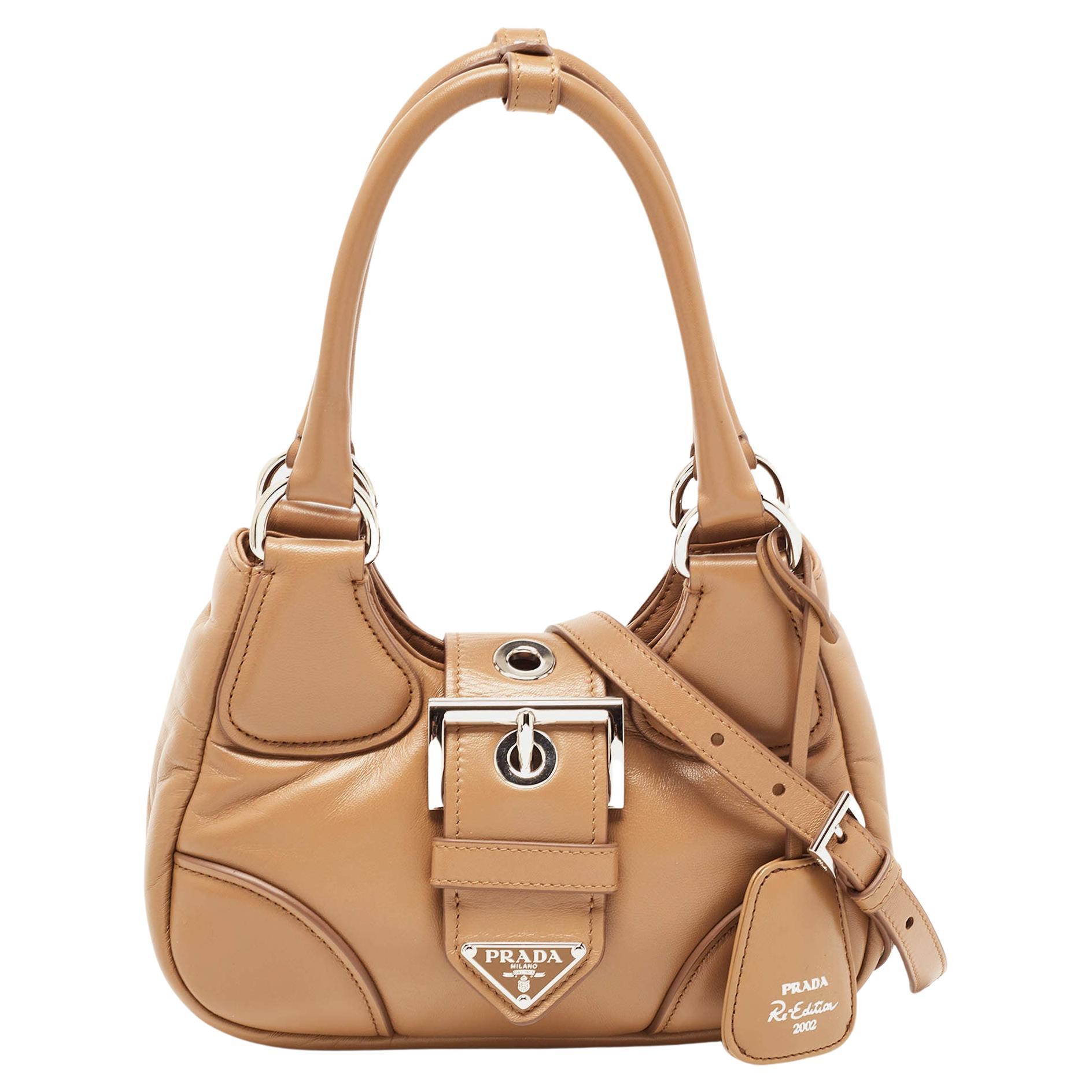 Prada Style Cassette Padded 233 Brown Monogram detail 3