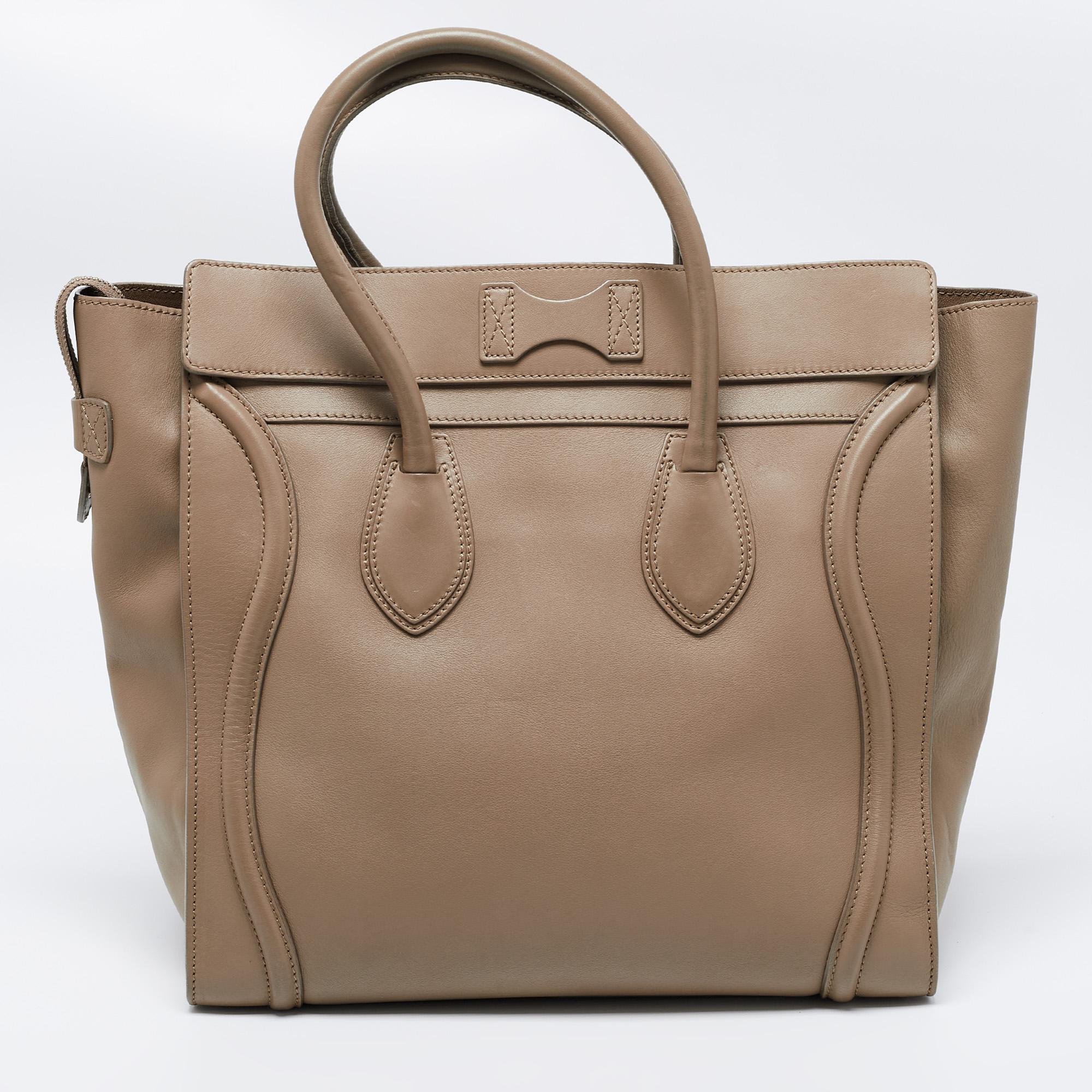 Celine Style Book Tote 234 Beige detail 4