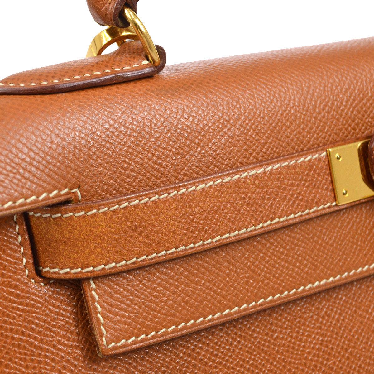 YSL Style Kelly-Style 28 238 Cognac detail 3