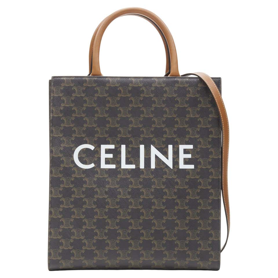 Celine Style Book Tote 246 Brown Monogram detail 3